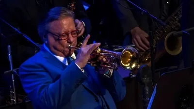 Arturo Sandoval, a trumpeter with a vibrant personality